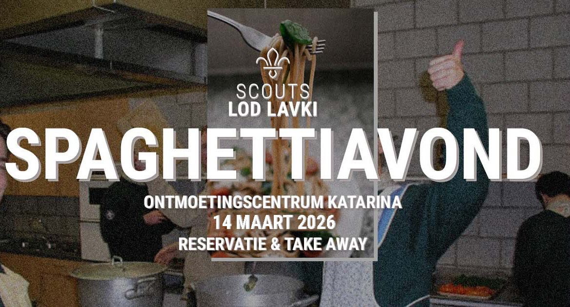 Kom naar onze Spaghettiavond op 14 maart!